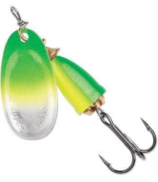 Blue Fox BLUE FOX Classic Vibrax 04 Northern Lights 3/8Oz. 2.88in Green Chartreuse UV (60-40-226IC)