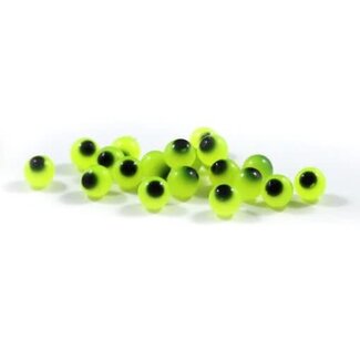 CLEARDRIFT CLEARDRIFT - SOFT BEADS - EMBRYO - 10MM - BRIGHT CHARTREUSE/BLACK DOT - 24 PACK