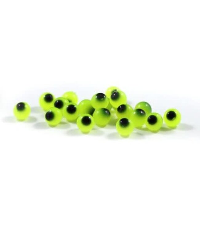 CLEARDRIFT CLEARDRIFT - SOFT BEADS - EMBRYO - 10MM - BRIGHT CHARTREUSE/BLACK DOT - 24 PACK