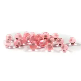 CLEARDRIFT CLEARDRIFT - SOFT BEADS - EMBRYO - 10MM - CANDY APPLE/WHITE DOT - 24 PACK