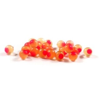 CLEARDRIFT CLEARDRIFT - SOFT BEADS - EMBRYO - 10MM - YELLOW MUSTARD/HOT PINK DOT - 24 PACK
