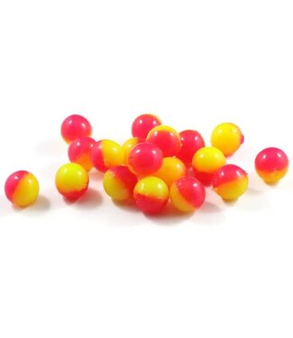 CLEARDRIFT CLEARDRIFT - SOFT BEADS - 50/50 - 10MM - GLOW HOT PINK/GLOW CHARTREUSE - 15 PACK