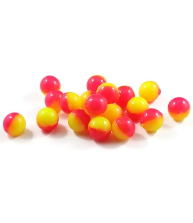 CLEARDRIFT CLEARDRIFT - SOFT BEADS - 50/50 - 10MM - GLOW HOT PINK/GLOW CHARTREUSE - 15 PACK