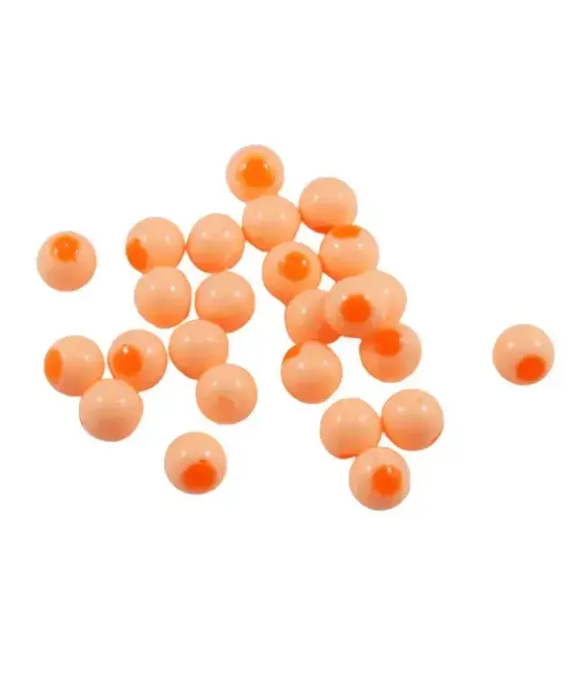 CLEARDRIFT CLEARDRIFT - SOFT BEADS - EMBRYO - GLOW - 10MM - DEAD EGG/GLOW PEACH DOT - 20 PACK