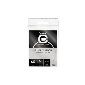 Cortland Cortland 0X Fluorocarbon Tapered Leader 0X 9FT 12.5LB 608160