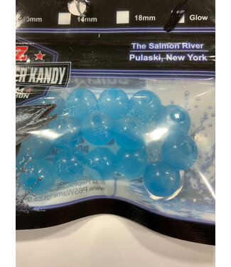 ITZ ITZ Salmon River Kandy 10mm Bead #16 Glow