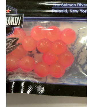 ITZ ITZ Salmon River Kandy 10mm Bead #17 Glow