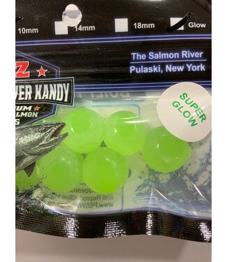 ITZ ITZ Salmon River Kandy 14mm Bead #14 Glow
