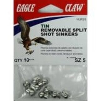 WRIGHT & MCGILL CO. EAGLE CLAW CAMO GREEN REMOVABLE SPLIT SHOT SZ 2
