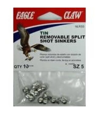 WRIGHT & MCGILL CO. EAGLE CLAW CAMO GREEN REMOVABLE SPLIT SHOT SZ 2