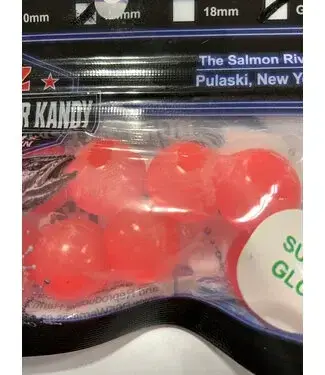 ITZ ITZ Salmon River Kandy 18mm Bead #15 Glow