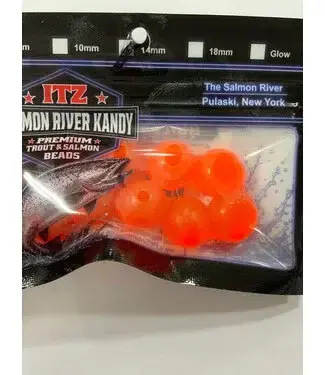 ITZ ITZ Salmon River Kandy 18mm Bead #9 Glow