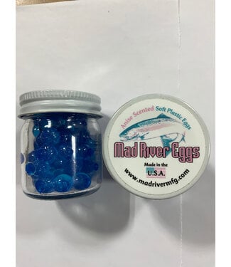 MAD RIVER MANUFACTURING MAD RIVER ANISE EGG SZ1 (7MM) 72/PK BLUE