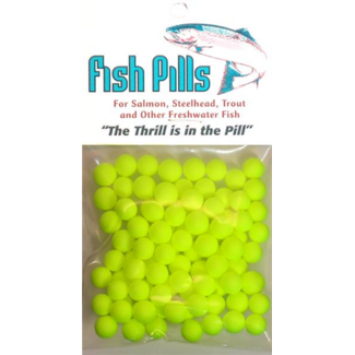 MAD RIVER MANUFACTURING MAD RIVER FISH PILLS SZ2 (9-10MM) CHARTREUSE