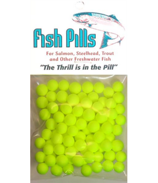MAD RIVER MANUFACTURING MAD RIVER FISH PILLS SZ2 (9-10MM) CHARTREUSE