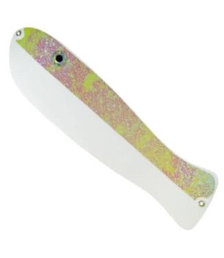 O'KI TACKLE Oki Kingfisher II flasher 125in long KF White Casper Ice Glow/Squiggle