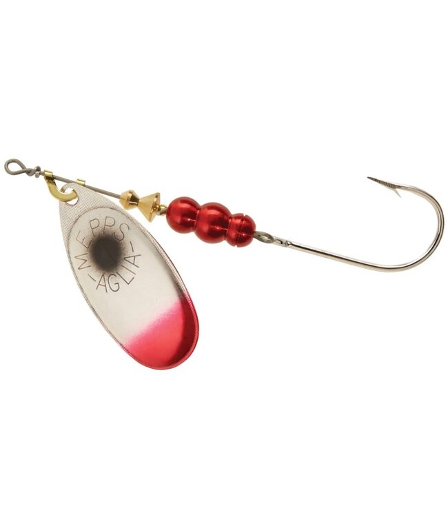 SHELDONS (MEPPS) Mepps Aglia (Salmon River Legal Single) 1/3 OZ, Silver Shad #B4PR SSH