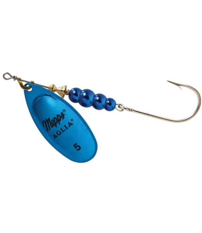 SHELDONS (MEPPS) (B5PR BLP) MEPPS AGILA (SALMON RIVER LEGAL SINGLE) 1/2OZ BLUE PLATINUM