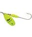 SHELDONS (MEPPS) MEPPS AGILA (SALMON RIVER LEGAL SINGLE) 1/2OZ HOT CHARTREUSE (B5PR HC)
