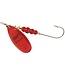 SHELDONS (MEPPS) MEPPS AGILA (SALMON RIVER LEGAL SINGLE) 1/2OZ RED PLATINUM (B5PR RP)