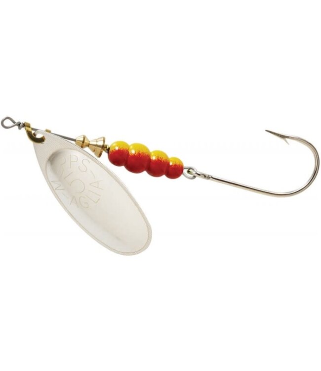 SHELDONS (MEPPS) MEPPS AGILA (SALMON RIVER LEGAL SINGLE) 1/2OZ SILVER (B5PR S)