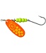 SHELDONS (MEPPS) MEPPS COMET TRU-V (SALMON RIVER LEGAL SINGLE) 1/2OZ ORANGE CHARTREUSE DOTS (CTV5PR TOCH)