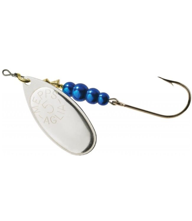 SHELDONS (MEPPS) MEPPS AGILA (SALMON RIVER LEGAL SINGLE) 1/2OZ BLUE SILVER (TSB5PR B-S)