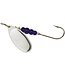 SHELDONS (MEPPS) MEPPS AGILA (SALMON RIVER LEGAL SINGLE) 1/2OZ PURPLE SILVER (TSB5PR PP-S)