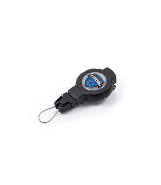 West Coast Corporation T-Reign Retractable Gear Tether, Medium, Carabiner Connection (Fish series)