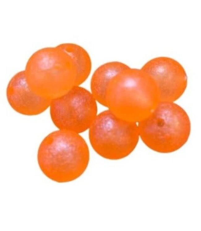 Catalyst Tackle LLC CATALYST BEADS - 10MM - 20PK - ONTARIO ICE - (PEACHY ORANGE BLUE PEARL)