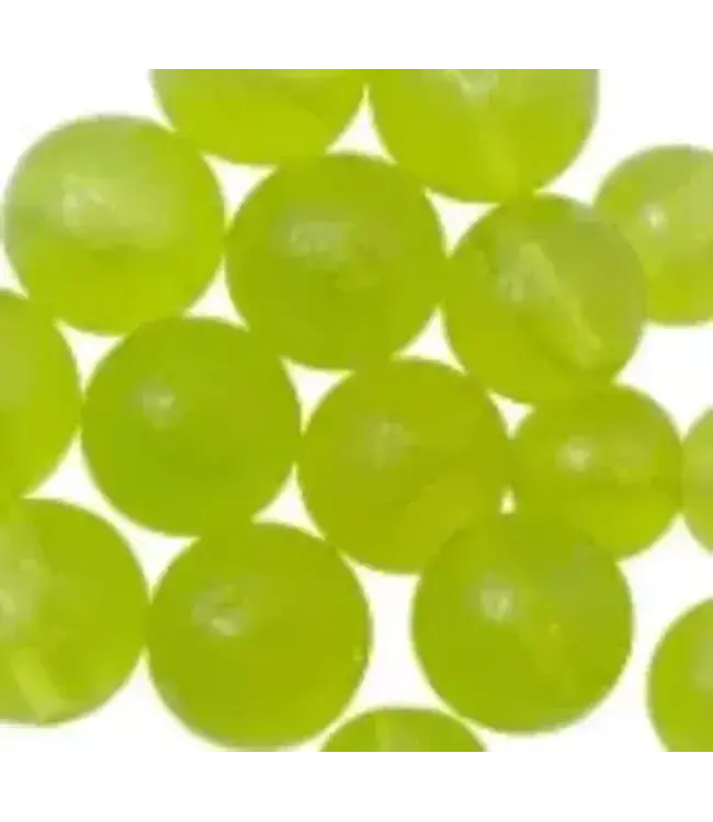 Catalyst Tackle LLC CATALYST BEADS - 12MM - 12PK - BIOHAZARD PEARL - (BRIGHT GREEN CHARTRUESE PEARL)