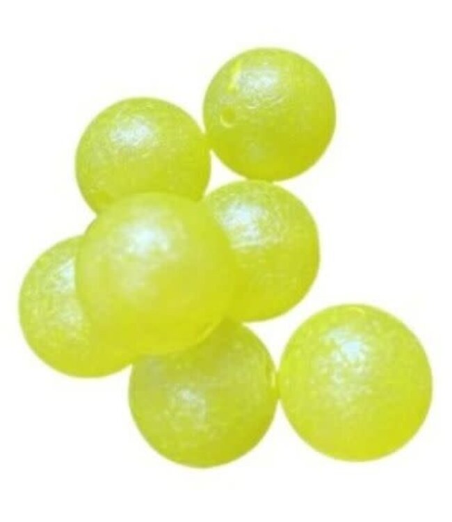 Catalyst Tackle LLC CATALYST BEADS - 10MM - 20PK - SHOWSTOPPER BLUE PEARL - (BRIGHT CHARTRUESE BLUE PEARL)