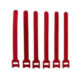 Buffalo Tackle Riversider Velcro Rod Ties 6/PK - RED