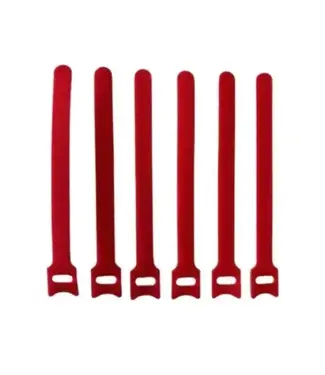 Buffalo Tackle Riversider Velcro Rod Ties 6/PK - RED
