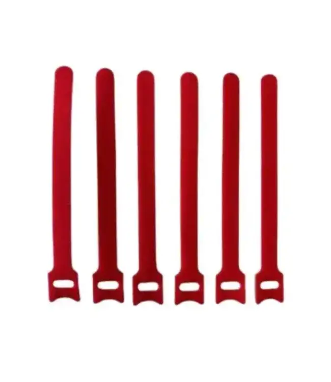 Buffalo Tackle Riversider Velcro Rod Ties 6/PK - RED
