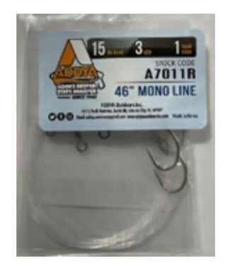 Addya Outdoors Inc. ADDYA PRE-RIGGED HOOKS A701-BR-2 46" MONO