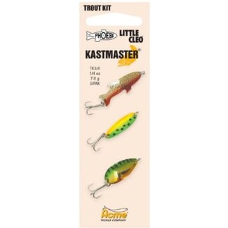 Acme ACME TROUT SPOON MULTI PACK 1/4 OZ PAINTED TK3/4