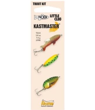 Acme ACME TROUT SPOON MULTI PACK 1/4 OZ PAINTED TK3/4