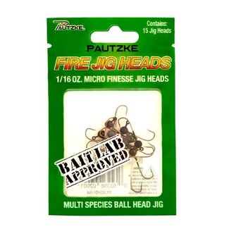 PAUTZKE BAIT CO., INC. PAUTZKE FIRE JIG HEADS 1/16