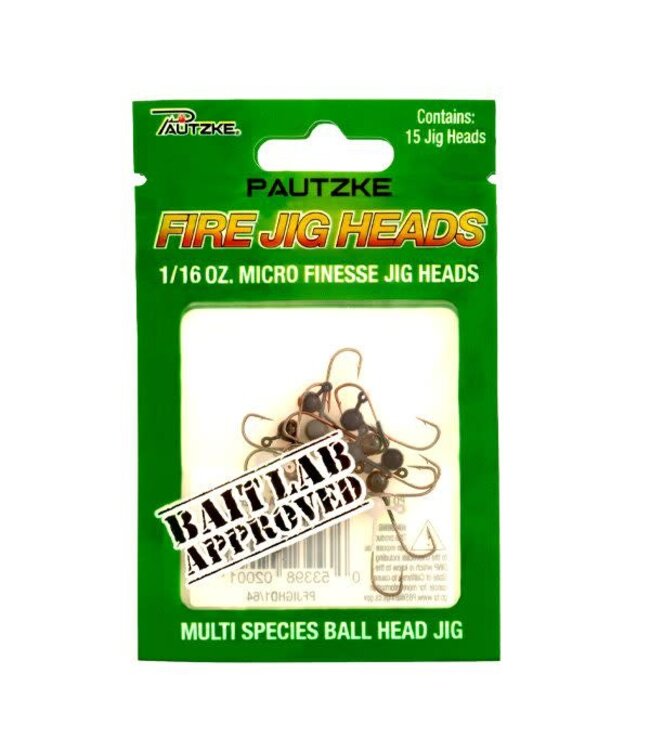 PAUTZKE BAIT CO., INC. PAUTZKE FIRE JIG HEADS 1/16