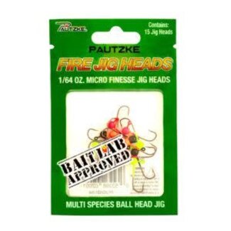 PAUTZKE BAIT CO., INC. PAUTZKE FIRE JIG HEADS 1/64