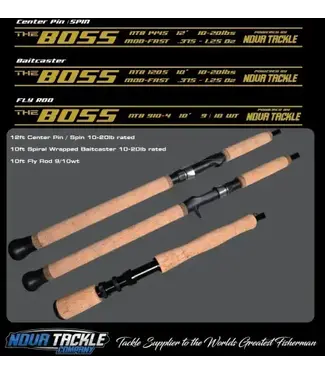 NOVA TACKLE COMPANY NOVA TACKLE - BOSS CENTER PIN ROD-12'-2PC-10-20LB-CORK(NTB1445)