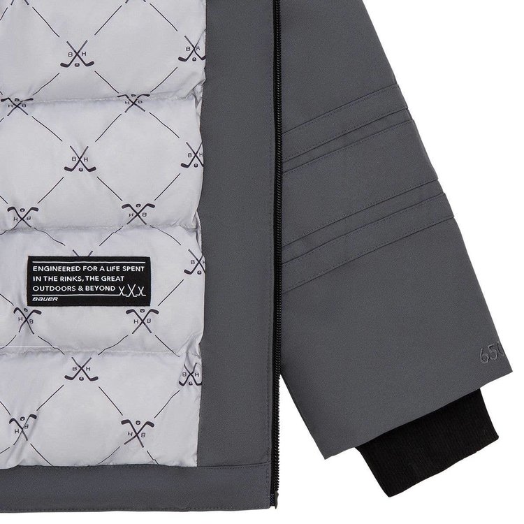 Bauer Hockey BAUER ULTIMT FAN HOODED PARKA MENS GRY