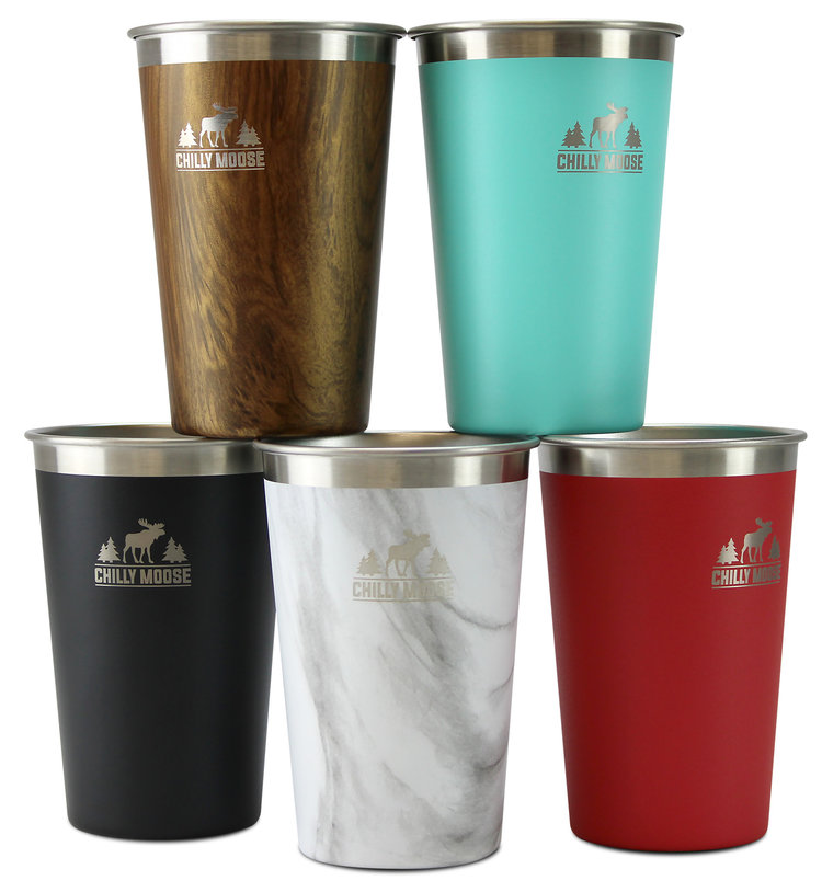 CHILLY MOOSE LONG BEACH TUMBLERS 4 PIECE SET