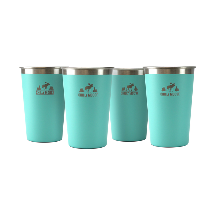 CHILLY MOOSE LONG BEACH TUMBLERS 4 PIECE SET