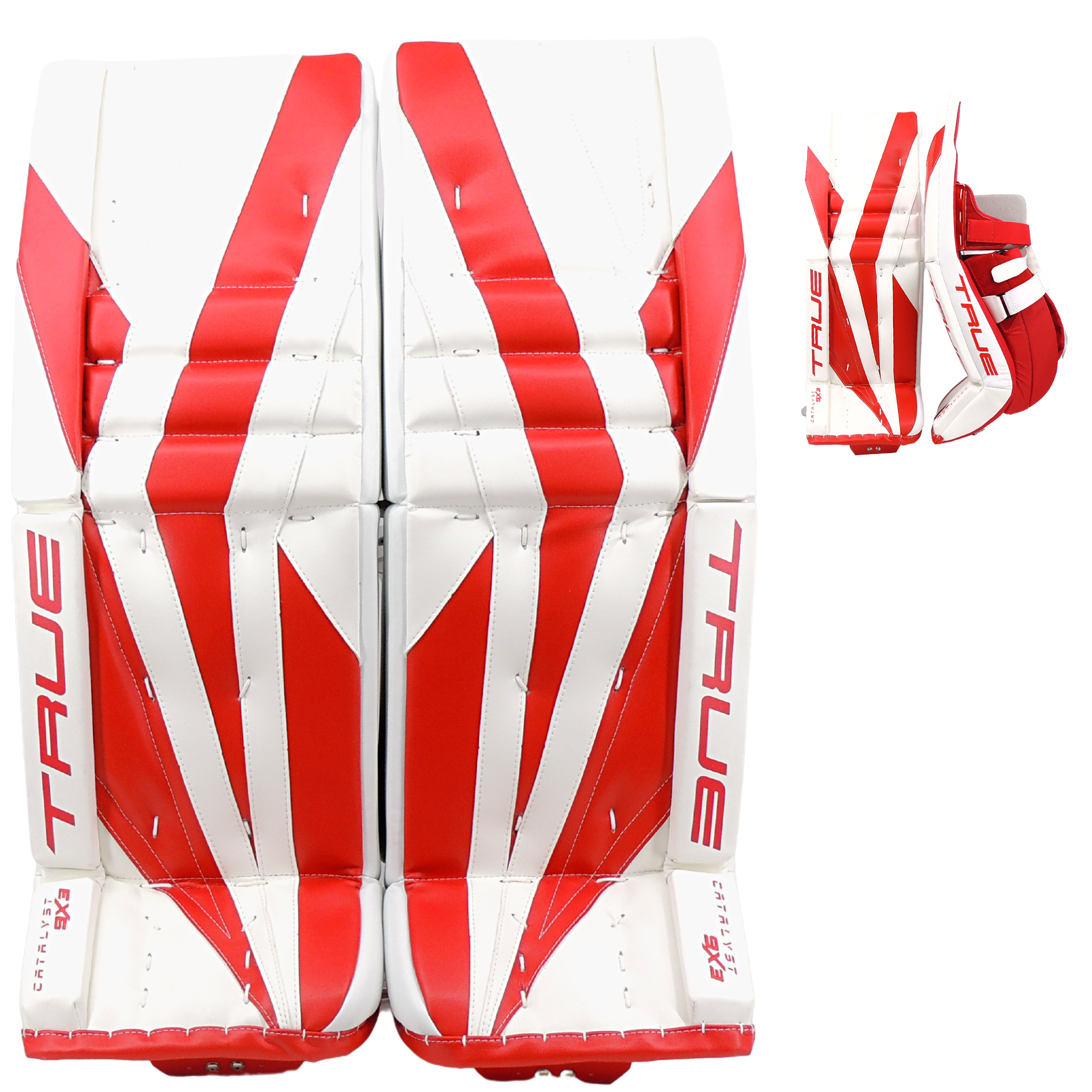 TRUE 12.2 CANADIAN MADE Goalie pads and gloves set. 34 + 2