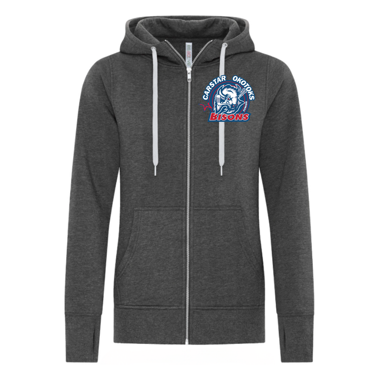 ATC Jr B Bisons FULL ZIP HOODED LADIES' SWEATSHIRT L2018