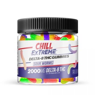 Chill Chill Plus CBD & Delta-8 Worm Gummies - 2000X