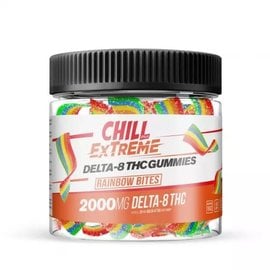 Chill Chill Plus Delta-8 Extreme Gummies Rainbow Bites - 2000X