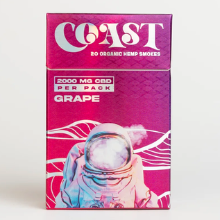 Coast Coast Organic Hemp Smokes 2000mg 20 pack